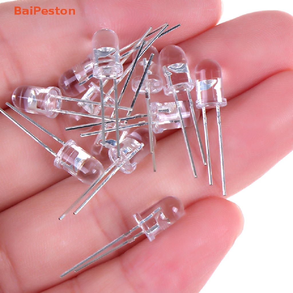 [BaiPeston] Set 100 Đèn LED Đi Ốt 5mm Đủ Loại Màu Xanh Lá / Đỏ / Xanh Dương / Vàng