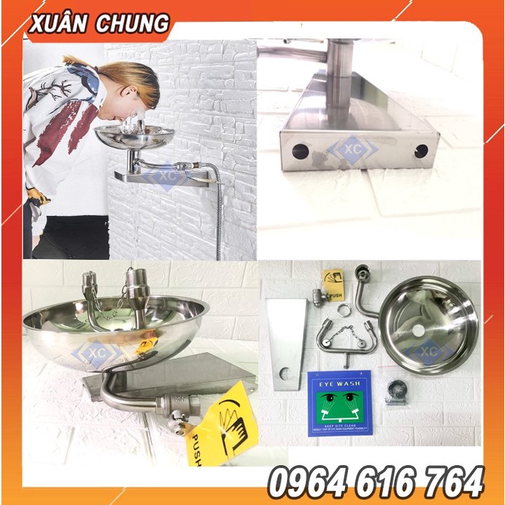 Bồn rửa mắt khẩn cấp gắn tường