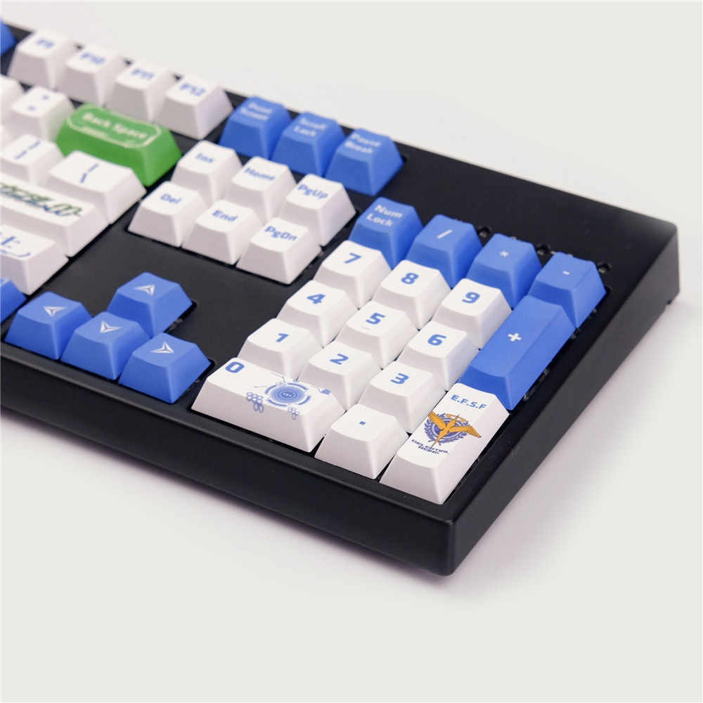 GMK Gundam Mecha Warrior keycaps, 125 phím keycaps Cherry Profile DYE-SUB Cá nhân hóa GMK Keycaps cho bàn phím cơ