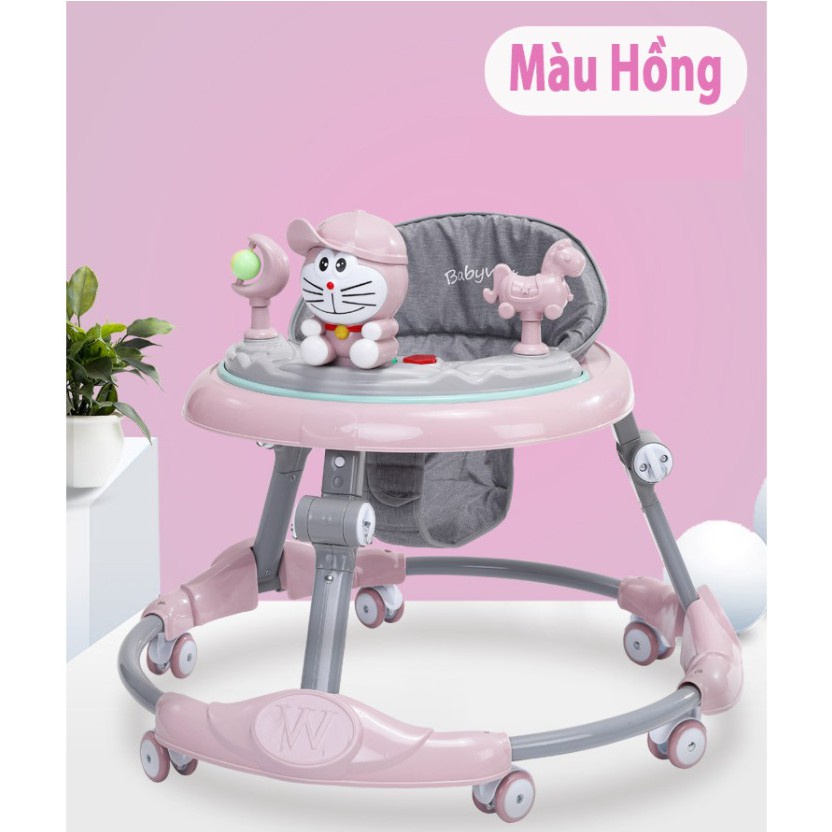 Xe tròn tập đi cho bé 2in1-có nhạc đèn