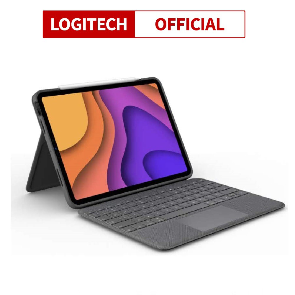 Bao da kèm bàn phím Logitech Folio Touch dành cho iPad Air 4 - Chính hãng