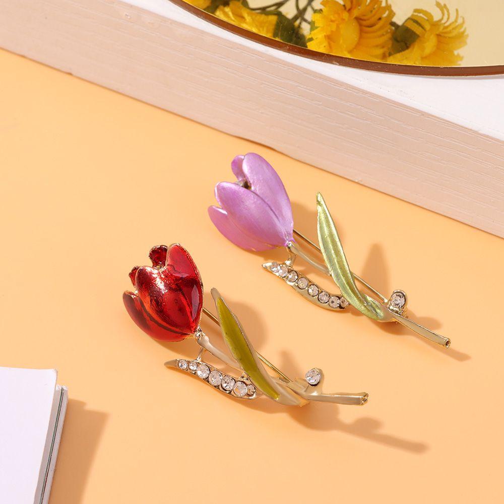 Ghim Cài Áo Hình Hoa Tulip 1 Thời Trang Thanh Lịch Cho Nữ