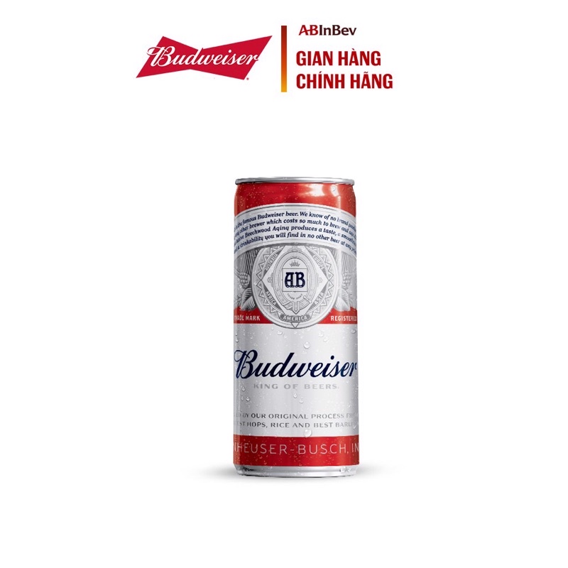 Bia Budweiser lon 330ml