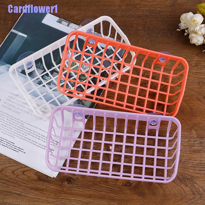 Giá Đựng Xà Phòng / Miếng Rửa Chén Hình Tam Giác Có Hai Giác Hút Tiện Dụng Cho Nhà Bếp