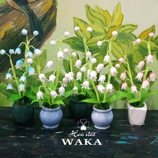 Hoa Đất Sét Mini- Chậu Linh Lan