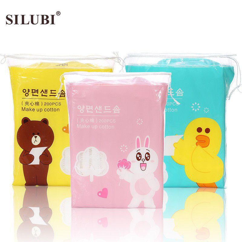 Bông Tẩy Trang Gấu Thỏ Vịt 200m