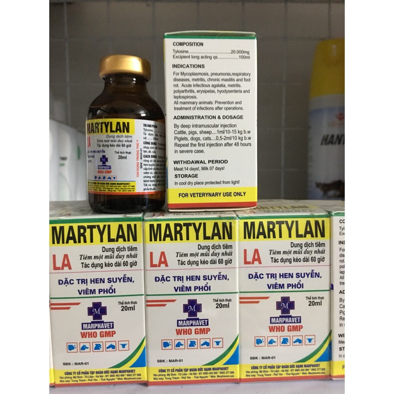 Martylan LA  - chỉ dùng trong thú y