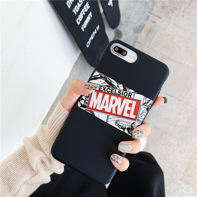 Usa Comics Ốp Điện Thoại Silicon Mềm Hình Siêu Anh Hùng Marvel Cho Iphone 6 6s 7 8 Plus X Xs Max Xr 11 12 Pro Max 12 Mini