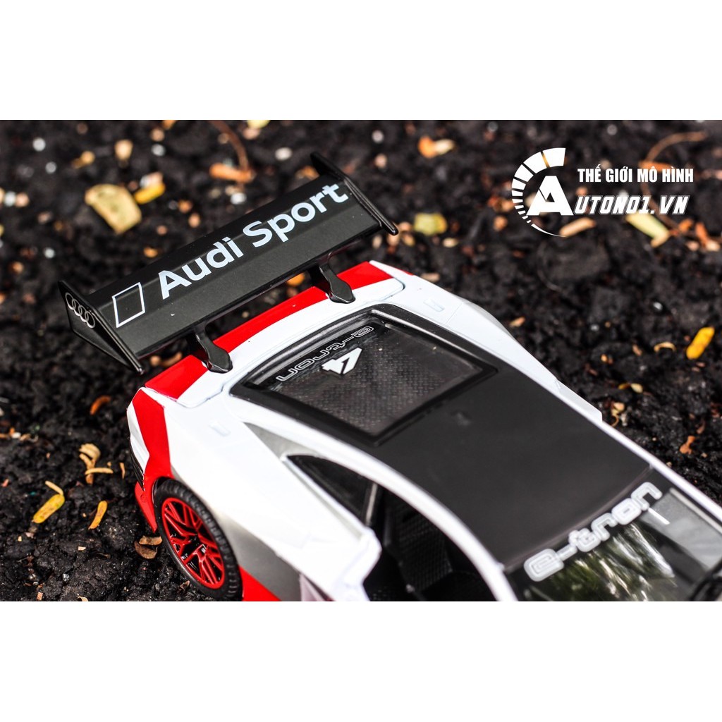 MÔ HÌNH XE AUDI SPORT E-TRON NO.4 WHITE 1:32 CHIMEI MODEL 7151