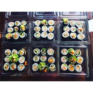 Hộp nhựa vuông trong suốt V1,V2 đựng bánh...(100 cái)