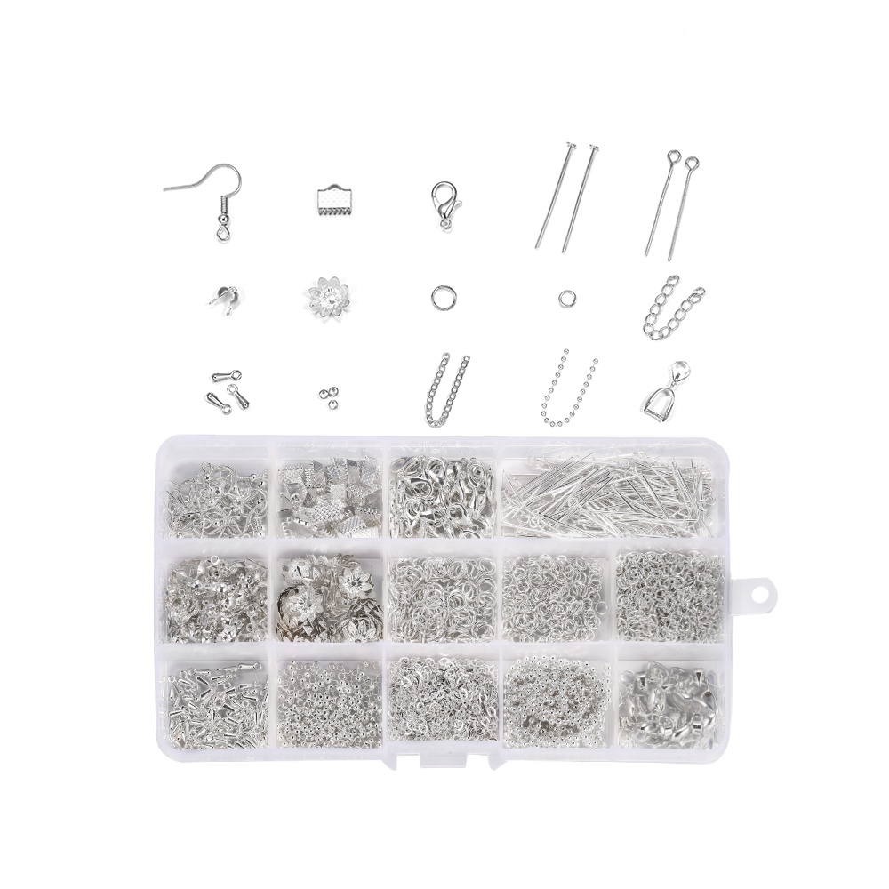 Set 1220 phụ kiện hỗn hợp làm trang sức St.kunkka thích hợp cho khuyên tai/ vòng cổ/ vòng tay