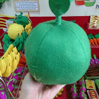 Đồ dùng mầm non giá rẻ- Quả bưởi- Đồ chơi tự tạo-Đồ chơi vải nỉ
