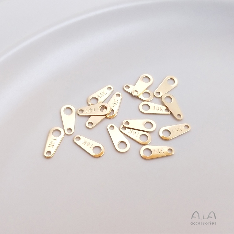 Bộ 10 Khóa Cài Đầu Nối Thẻ Nhớ 8 Chữ Cái Mạ Vàng Bạc 14k18K Trang Sức diy