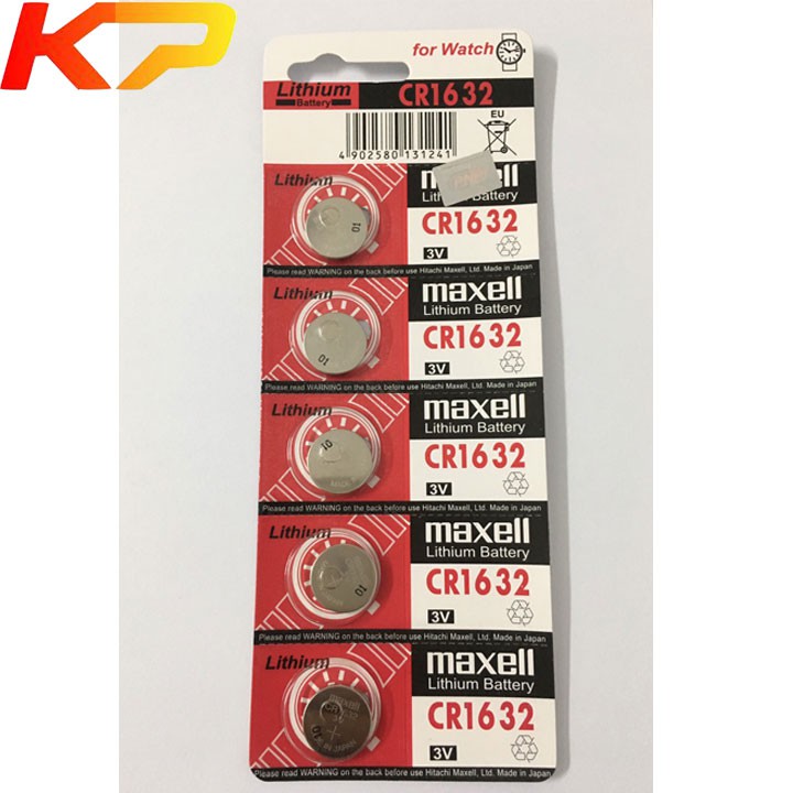 Pin CR1632 Maxell Lithium 3V- Hàng chính hãng - vỉ 1 viên