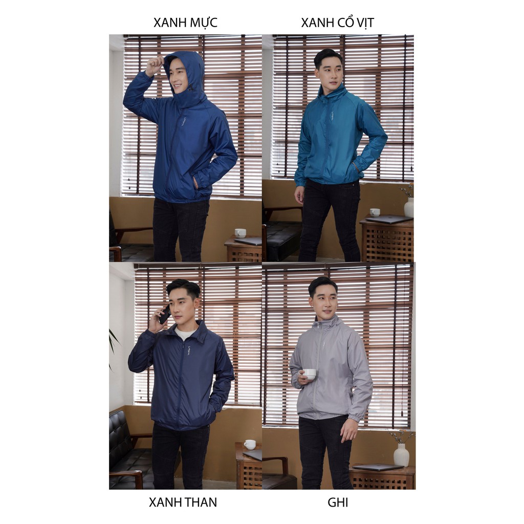 LAROMA Áo gió nam 2 | Giữ ấm - Mũ rời - 2 lớp | BigBuy360 - bigbuy360.vn