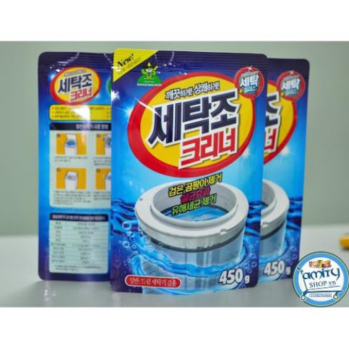 BỘT TẨY VỆ SINH LỒNG GIẶT CHÍNH HÃNG HÀN QUỐC GÓI 450G