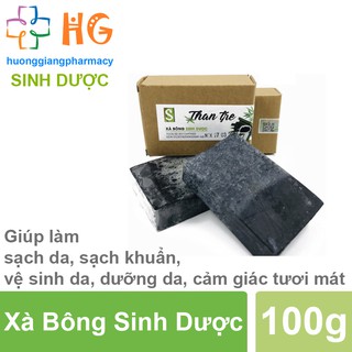 Xà Bông Than Tre - Giúp làm sạch da, sạch khuẩn, vệ sinh da, dưỡng da, cảm giác tươi mát (Hộp 100g)