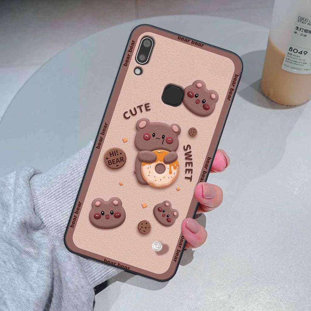 Ốp Vivo Y91 / Y91c / Y93 / Y95 bear brick, gấu đáng yêu, dễ thương