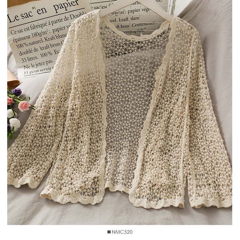 Áo Khoác Lưới ren móc Quảng Châu đi biển, áo choàng đồ bơi