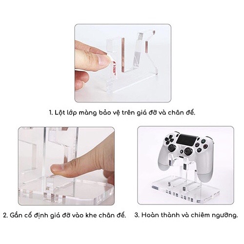 Giá đỡ chất liệu nhựa Acrylic trong suốt cho tay cầm máy chơi game Playstation / Xbox / Nintendo Switch