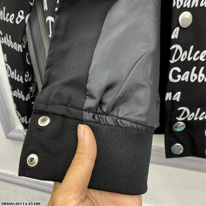 Áo khoác bomber jacket nam nữ dập chữ Dolce mini quanh áo bo chun chữ chất nỉ lót gió 2 lớp dày dặn