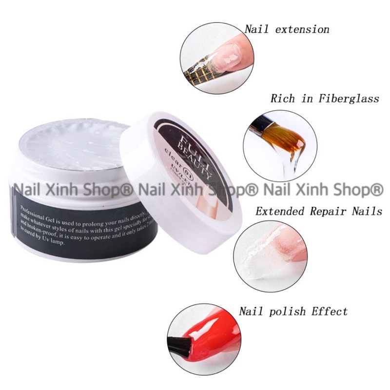 Gel LED/ UV đắp nối móng chuyên dụng cho nail 15ml