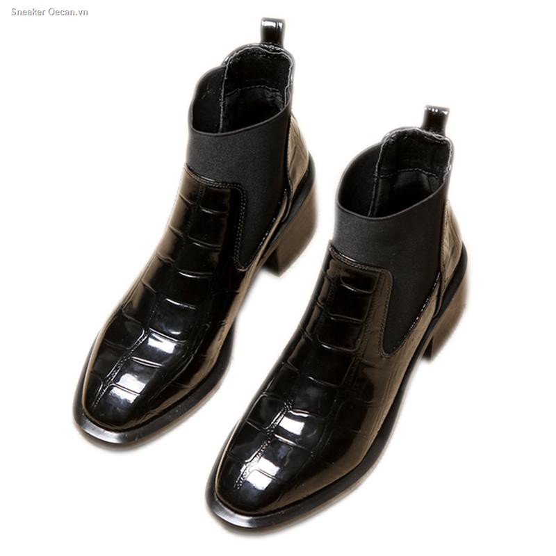 Giày boot chelsea phong cách Anh quốc cá tính cho nữ thời trang thu đông