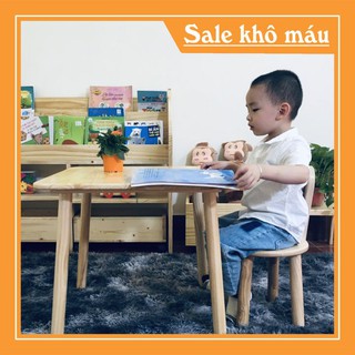 Bàn học cho bé ⚡ AN TOÀN, HIỆN ĐẠI ⚡ Bàn học vuông Zina cho bé - Bebewood