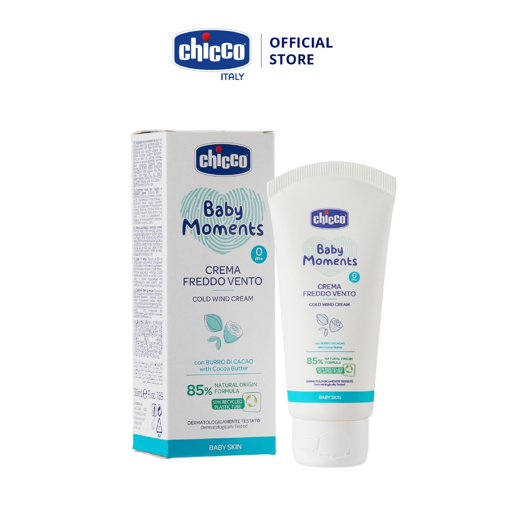 Kem Dưỡng Ẩm Bơ Cacao Chicco Cold Win 0m+ 50ml Cho Bé