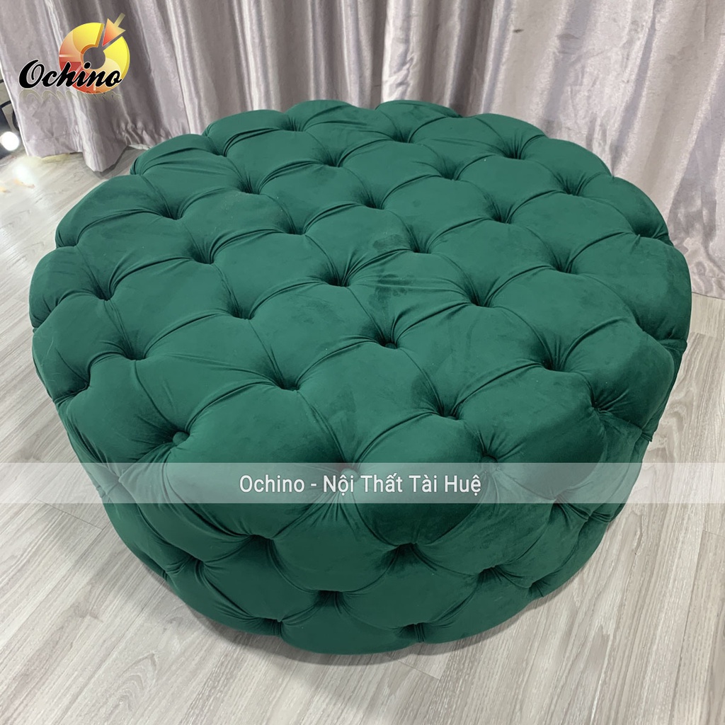 Ghế Đôn Tròn Nhún cổ điển Cao Cấp Cách Điệu Sang Chảnh Dành Cho Các Shop Thời Trang Size 80cm ( Đủ màu)