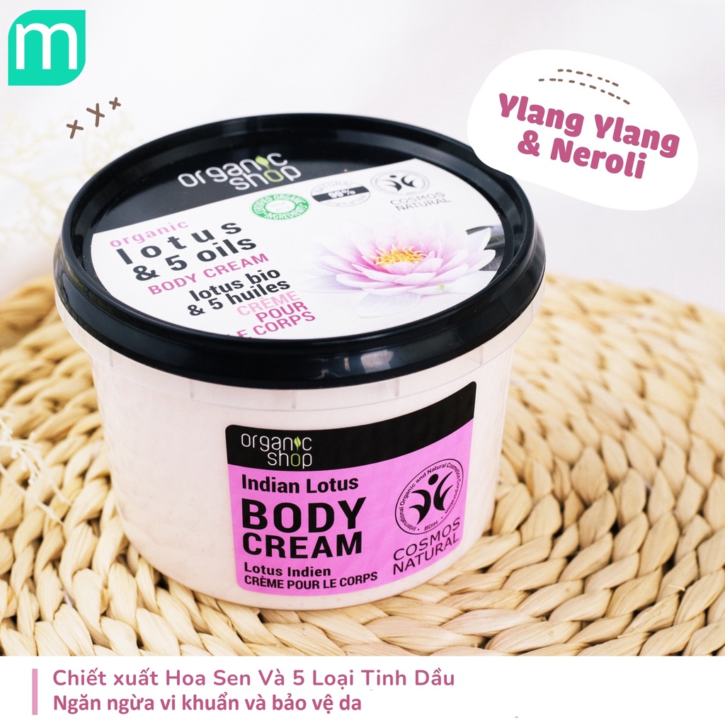 Dưỡng Thể Organic Shop 250ml