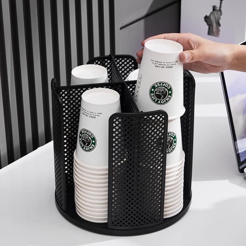 Giá để cốc dụng cụ pha chế xoay 360 độ