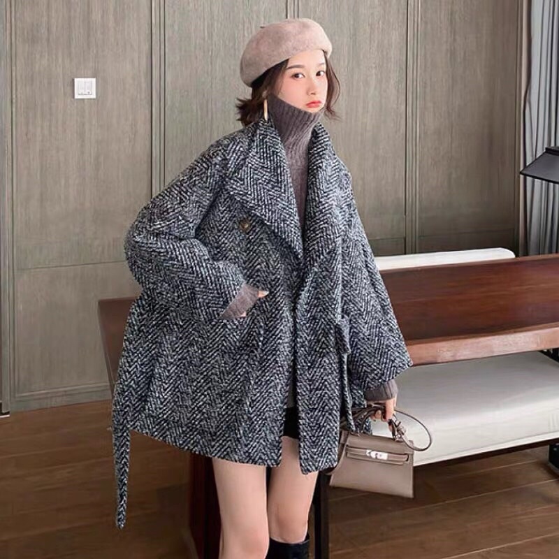 Áo dạ xương cá chất L1 dày dặn phom rộng siêu hot ( hàng chuẩn ảnh )