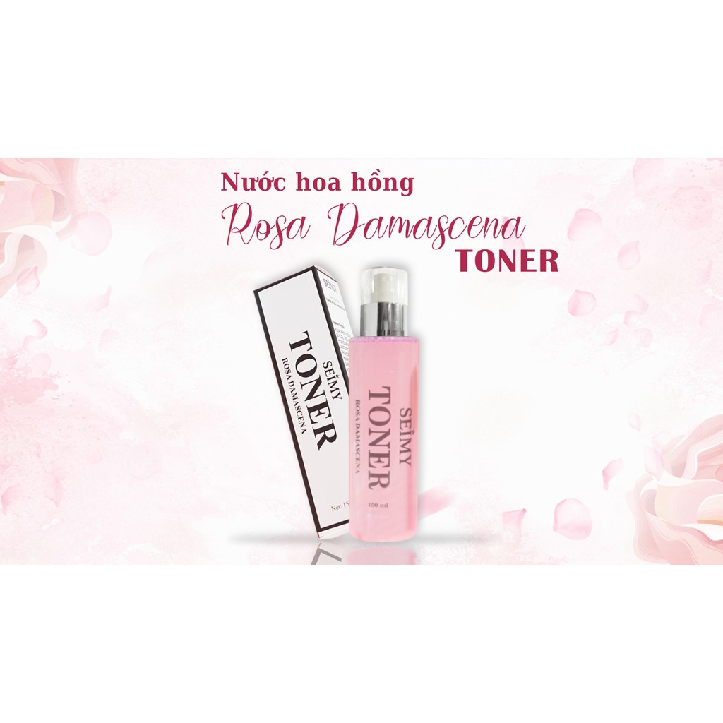 Nước hoa hồng toner SEIMY - Toner Rosa Damascena dành cho mọi loại da 150ml