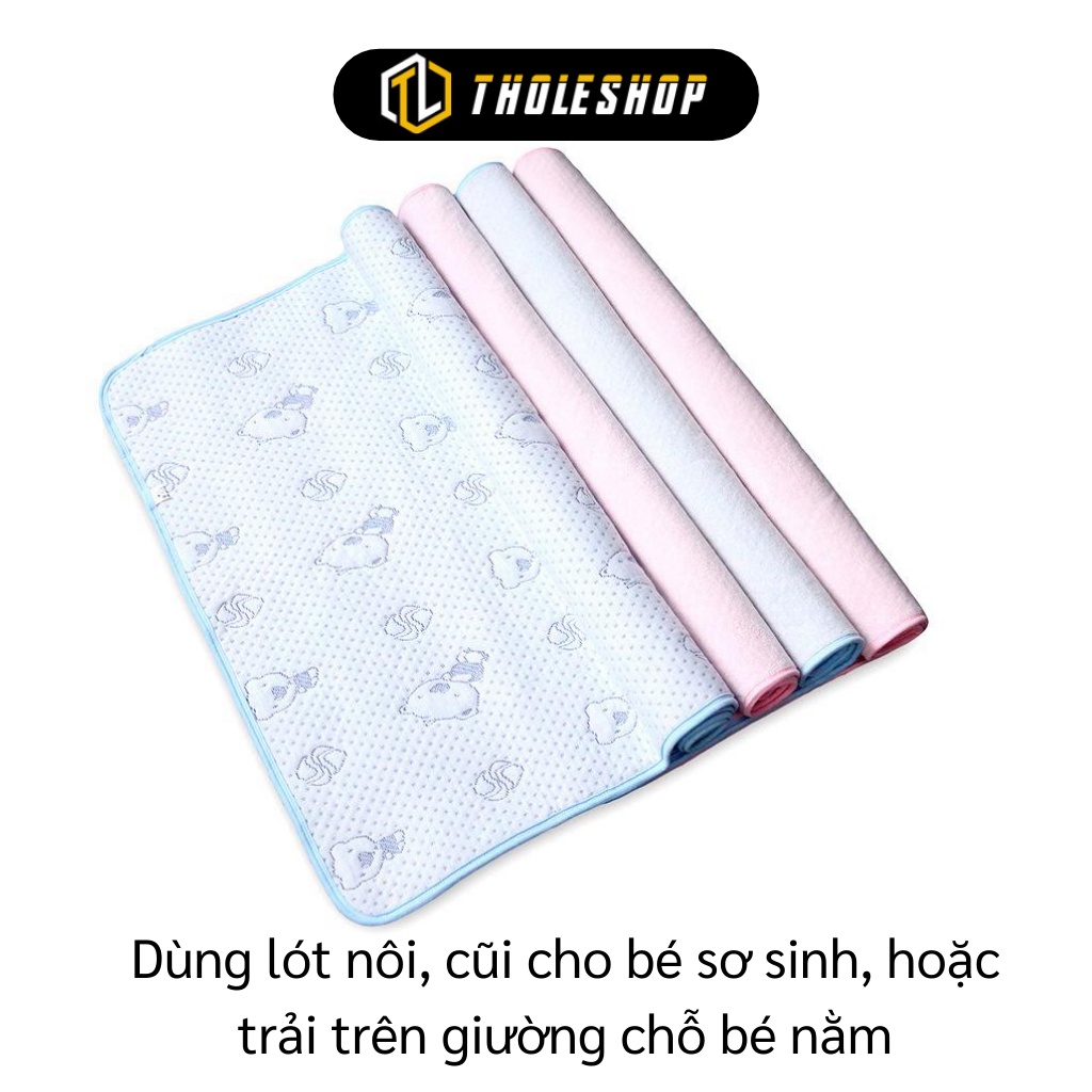 Tấm Lót Chống Thấm - Đệm Cách Nhiệt 4 Lớp Cho Bé Thoáng Khí, Không Bị Nổi Sẩy  5922