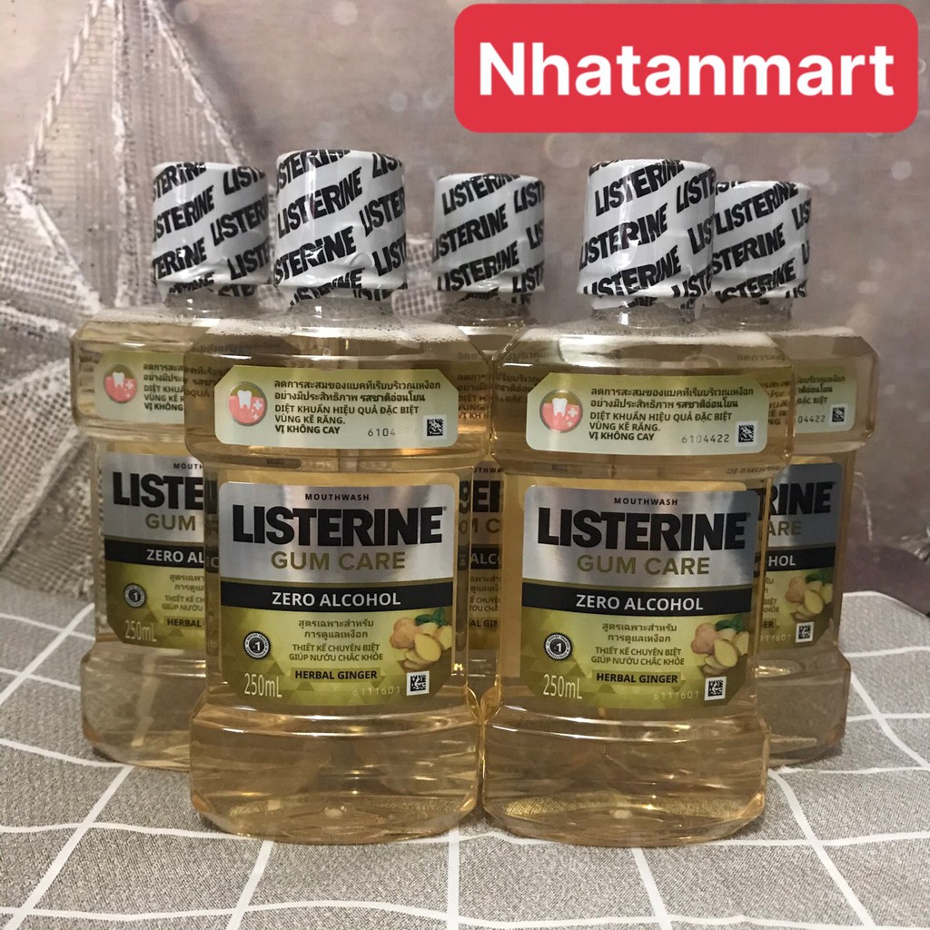 NƯỚC SÚC MIỆNG LISTERINE GUM CARE VỊ GỪNG THẢO MỘC 250ML