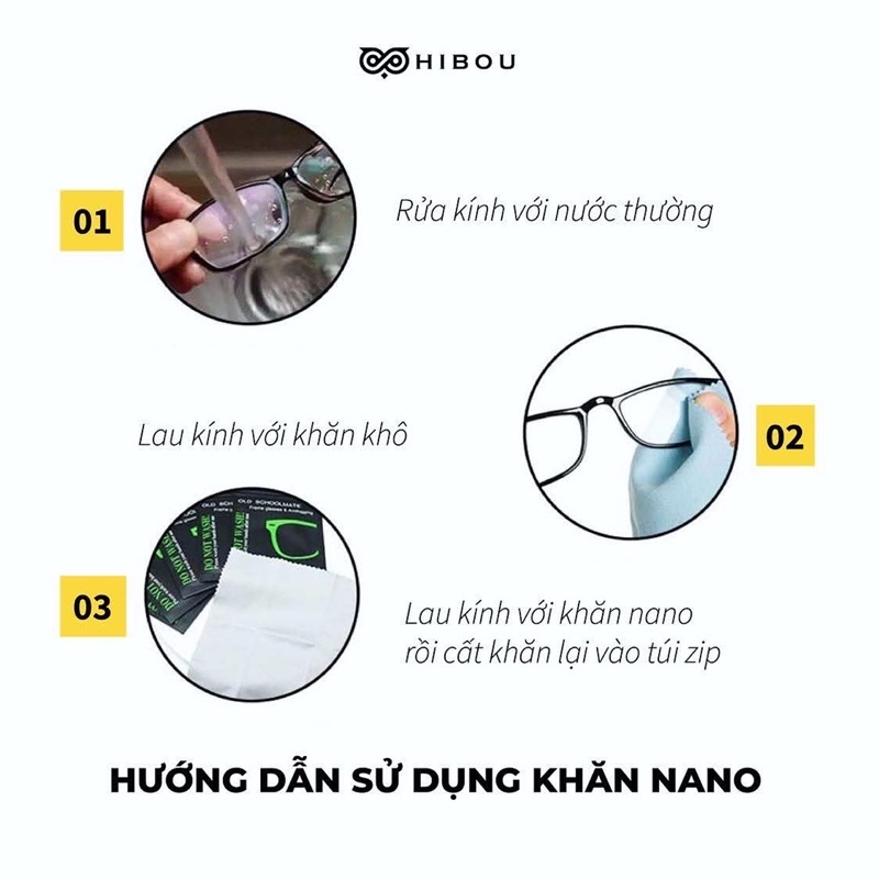 Khăn Nano chống hấp hơi, sương mù cho mắt kính