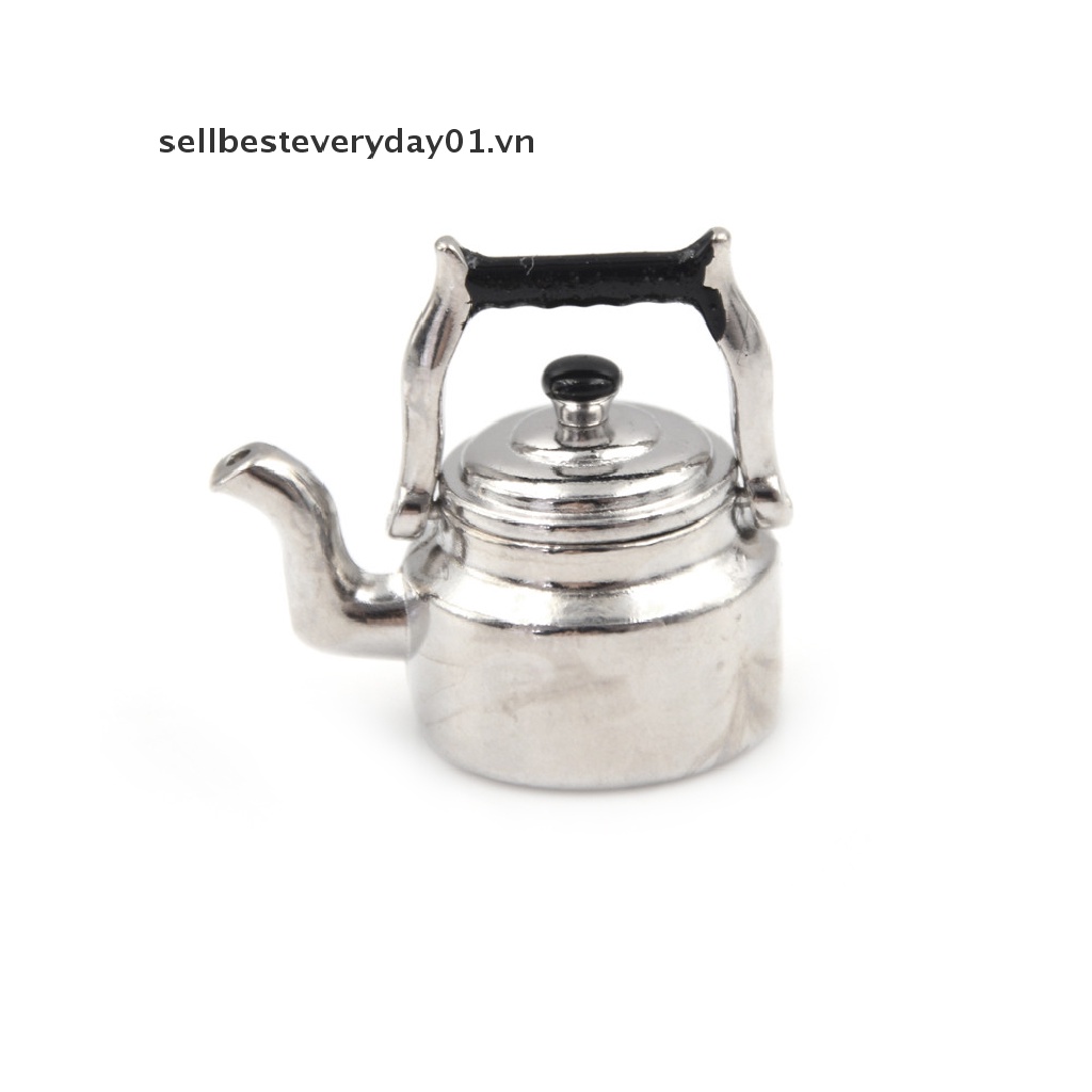 Ấm đun nước mini tỉ lệ 1 / 12 trang trí nhà búp bê