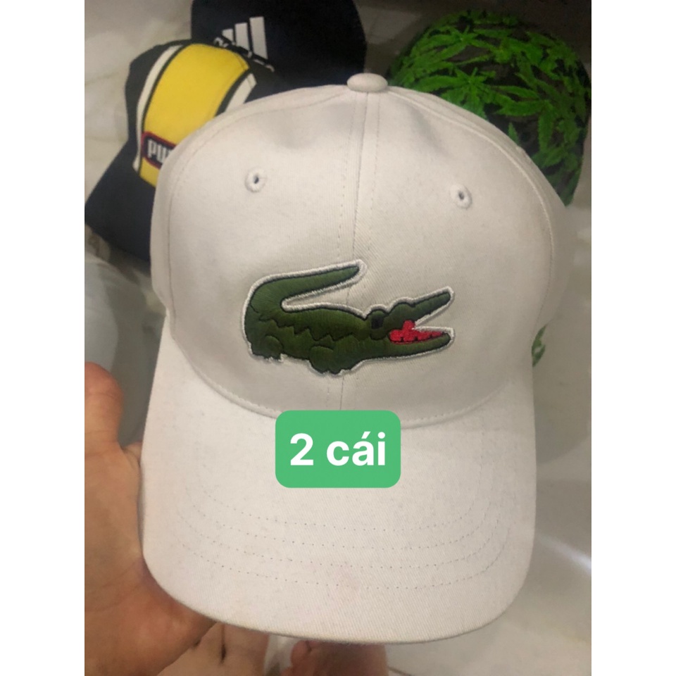 Mũ lưỡi chai cá sấu nam nữ vnxk lacoste0070