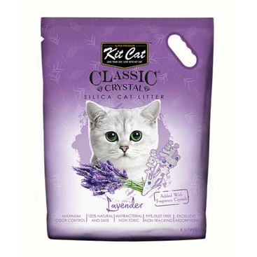 Cát Vệ Sinh cho Mèo Thủy Tinh KITCAT CRYSTAL  Singapore 5L