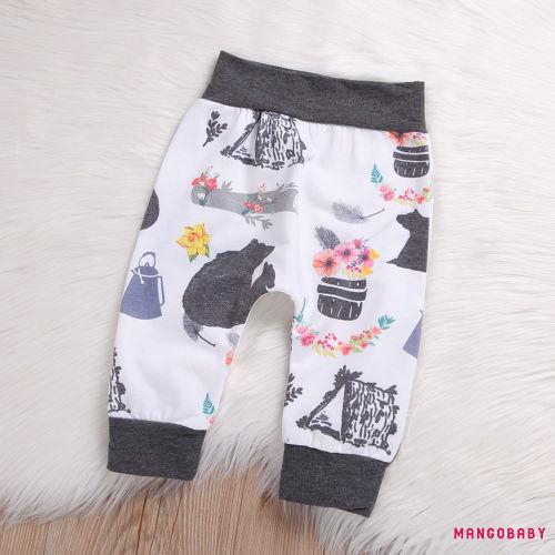 Set Áo Hoodie + Quần Dài In Hoạt Hình Dễ Thương Cho Bé