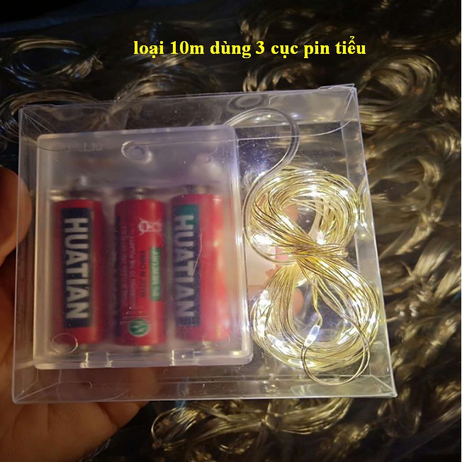 Đèn Dây Led Đom Đóm 3m Trang Trí Dùng Pin