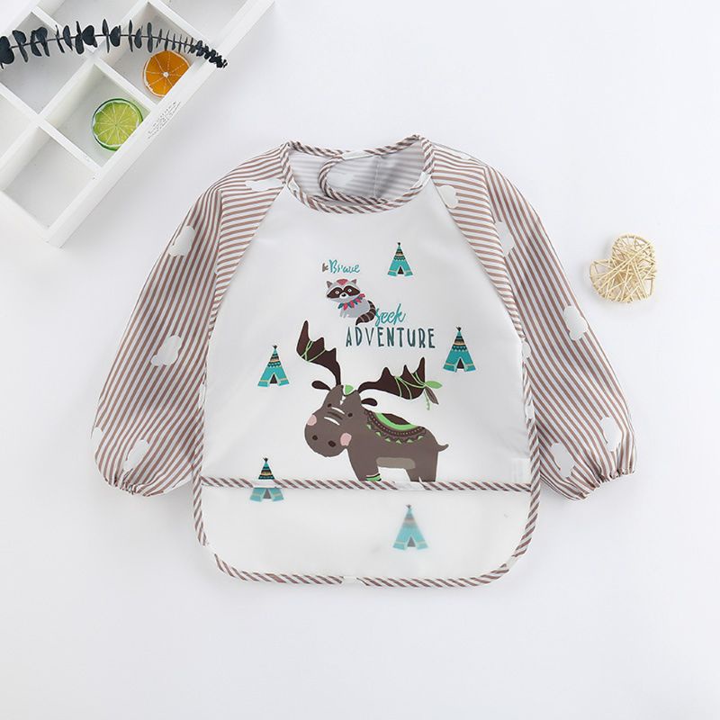 Yếm Ăn Polyester Thân Thiện Với Da Cho Bé Trai Và Bé Gái