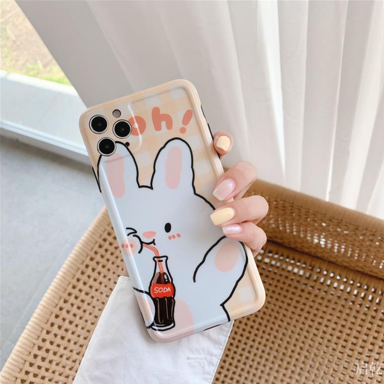Ốp lưng iphone Gấu - Thỏ Soda IMD 6/6plus/6s/6s plus/6/7/7plus/8/8plus/x/xs/xsmax/11/11pro/11 promax DT06- Dino Case