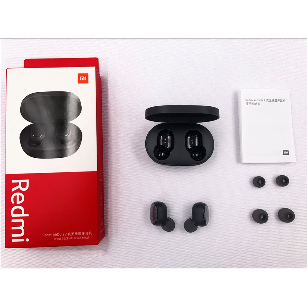 (BH 18 THÁNG 1 ĐỔI 1) Tai nghe Bluetooth True Wireless Redmi Airdots 2 chính hãng XIAOMI bảng Quốc Tế