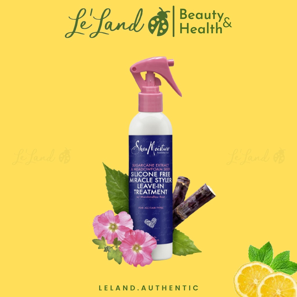 Bill US - Xịt tóc SheaMoisture Shea Moisture Silicone Free Miracle Styler Leave-In Treatment 237ml