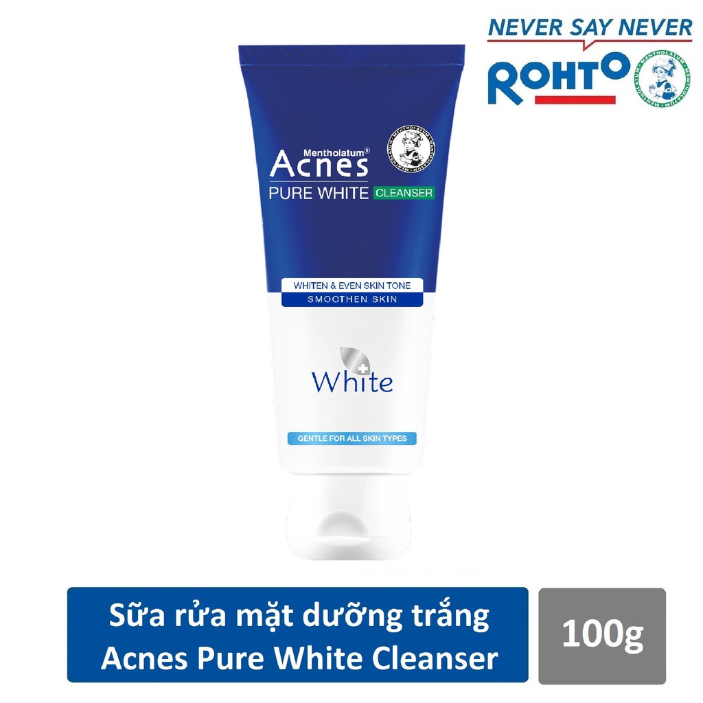 Sữa rửa mặt dưỡng trắng và ngăn ngừa mụn Acnes Pure White Cleanser 100g | BigBuy360 - bigbuy360.vn
