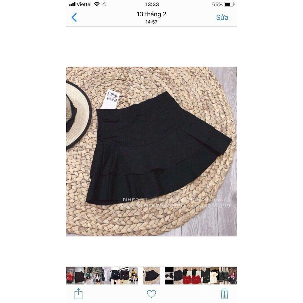 Chân váy tầng kiểu phối cá tính hàng đẹp