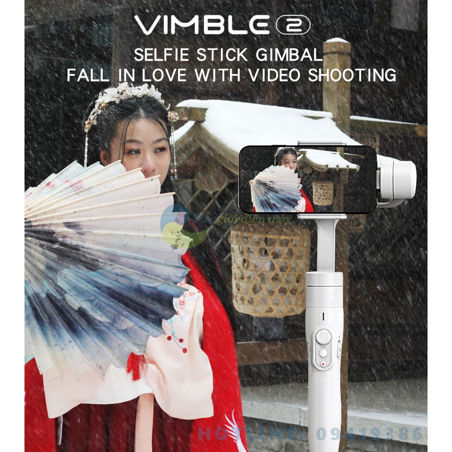 [SaleOff]  Tay cầm chống rung gimbal Feiyu Vimble 2s chống rung điện thoại, camera hành