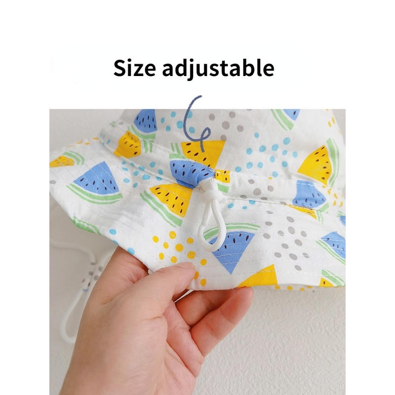 Nón Tai Bèo Vải Cotton Mỏng Thời Trang Đi Biển Cho Bé